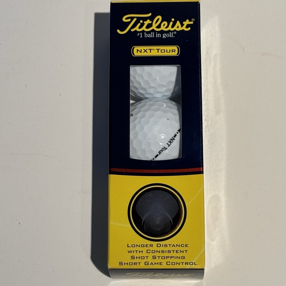BOX of 3 TITLEIST NXT TOUR HIGH PERFORMANCE LONGER DISTANCE SHORT GAME CONTROL